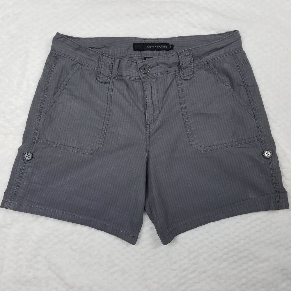 Calvin Klein Jeans Gray Shorts 100% Cotton Size 4